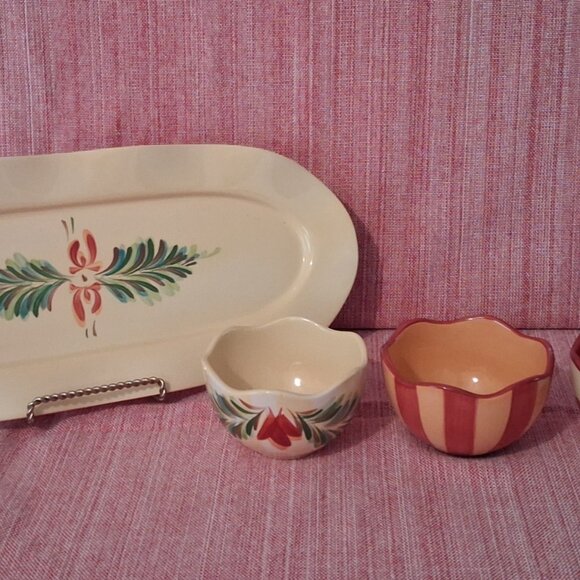Gail Pittman Sienna 4 Pc. Tidbit Bowls and Tray Southern Living At Home - Picture 5 of 8